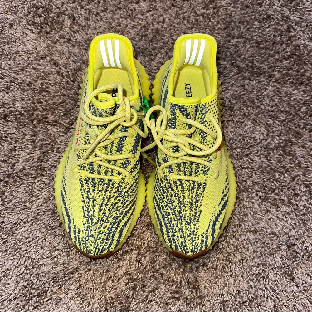 Yeezy Boost 350 V2 in Neon Yellow and Black